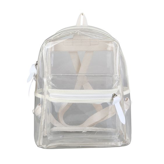 small transparent backpack