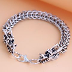 new fashion metal simple auspicious dragon temperament men's bracelet wholesale nihaojewelry