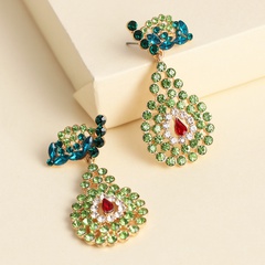 fashion big new style earrings ladies crystal diamond pear earrings fashion jewelry hypoallergenic wholesale nihaojewelry