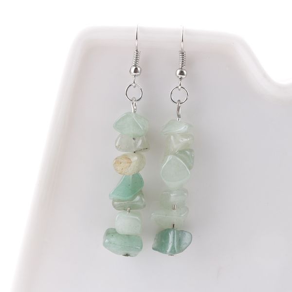 Earrings handmade crystal stone earrings simple natural stone DIY ...