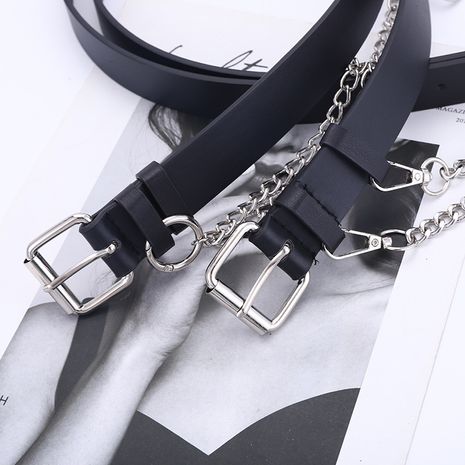 nuevo cinturón de cadena estilo punk moda jeans decorativos de moda colgando cinturón de cadena al por mayor nihaojewelry's discount tags