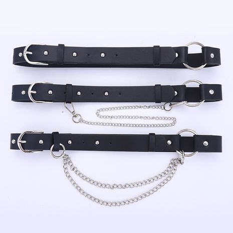 new punk style belt ladies fashion chain decoration trend with jeans belt wholesale nihaojewelry's discount tags