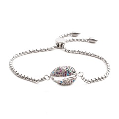 fashion jewelry stainless steel chain shell ladies adjustable bracelet wholesale nihaojewelry