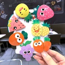 New childrens fruit hairpin Korean cute color radish side clip girl baby duck clip hairpin headdresspicture13