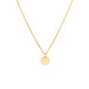 hot fashion creative jewelry titanium steel lettering alphabet pendant rose gold necklace wholesale nihaojewelrypicture13