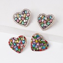 exagr couleur diamant boucles doreilles personnalit en forme de coeur cristal boucles doreilles en gros nihaojewelry NHJJ226643picture10