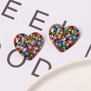 exagr couleur diamant boucles doreilles personnalit en forme de coeur cristal boucles doreilles en gros nihaojewelry NHJJ226643picture12