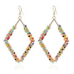 fashion wild earrings contrast color geometric earrings wholesale nihaojewelry