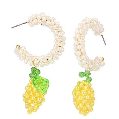 style simple earrings retro alloy diamond fruit earrings wholesale nihaojewelry's discount tags