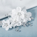 new doubleend plug comb handmade chiffon flower hair comb band bride veil with accessories wholesale nihaojewelrypicture9