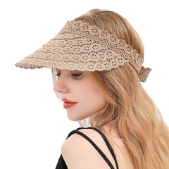 Chapeau de mode dentelle grand bord chapeau de soleil voyage d'été bord de mer crème solaire loisirs chapeau haut de forme en gros nihaojewelry