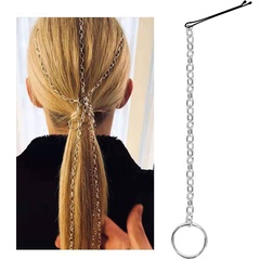 chain hair clips fashion headdress hair accessories tassel handmade word clip hair accessories