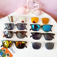 new Korean sunglasses fashion transparent color film sunglasses square retro sunglasses wholesale nihaojewelry