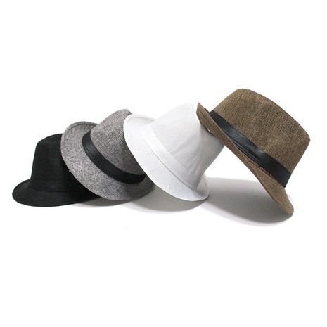 Hat sunscreen hat men's sun hat straw hat jazz straw hat hot sale wholesale nihaojewelry's discount tags