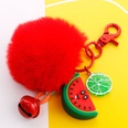 simulation 3D avocado key ring soft rubber classification trash can coin purse pendant wholesale nihaojewelrypicture19