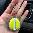 simulation 3D avocado key ring soft rubber classification trash can coin purse pendant wholesale nihaojewelrypicture29