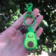 simulation 3D avocado key ring soft rubber classification trash can coin purse pendant wholesale nihaojewelrypicture23