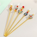 Classic Cloisonne Hairpin Painted Enamel Ancient Style Hairpin Pearl han style Hair Accessories Super Fairy wholesale nihaojewelrypicture10