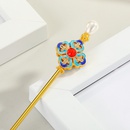 Classic Cloisonne Hairpin Painted Enamel Ancient Style Hairpin Pearl han style Hair Accessories Super Fairy wholesale nihaojewelrypicture12