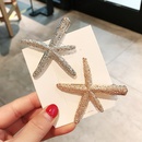 Simple metal starfish duckbill clip hair clip Korean headdress girl bangs clip side clip hairpin  wholesale nihaojewelrypicture7