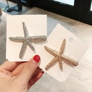 Simple metal starfish duckbill clip hair clip Korean headdress girl bangs clip side clip hairpin  wholesale nihaojewelrypicture8