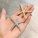 Simple metal starfish duckbill clip hair clip Korean headdress girl bangs clip side clip hairpin  wholesale nihaojewelrypicture9