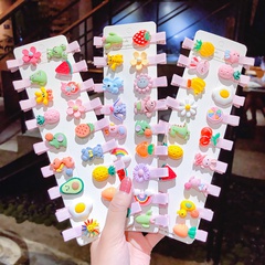 Horquilla para niños coreanos bolsa linda tocado de horquilla de frutas clip para niña clip de pico de pico de bebé accesorios para el cabello de dibujos animados venta al por mayor