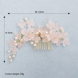original design handmade headdress Korean bride jewelry beautiful hand inserted comb photography and makeup hair accessories  wholesale nihaojewelrypicture10