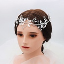 Amazon neues Produkt Wald einfache Zweige und Bltter Kopfschmuck Europische und amerikanische Braut Hochzeit hand gefertigtes Strass Stirnband Perlen Stirnbandpicture10