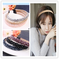 South Korea's headband new high-end crystal hair hoop handmade winding hair headband fashion hair accessories ladies wholesale nihaojewelry