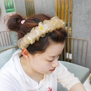 Korean fashion Daisy Eugen yarn sweet hair hoop highend fold super fairy mesh yarn hairpin hair headband wholesale nihaojewelrypicture7