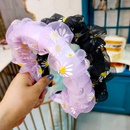 Korean fashion Daisy Eugen yarn sweet hair hoop highend fold super fairy mesh yarn hairpin hair headband wholesale nihaojewelrypicture9