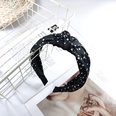 Korean fashion satin fabric wavelet knotted headband widebrimmed simple temperament hairpin spring and summer new headband hair accessories wholesale nihaojewelrypicture18