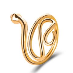 nouvelle bague en cuivre rétro en forme de serpent bague d'enroulement hommes et femmes bague en serpent en gros nihaojewelry