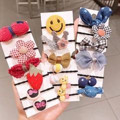 Korean cute tie head does not hurt the hair of the baby rubber band head rope children's hair ring set hair accessories little girl headdress