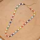 fashion natural freshwater pearl necklace bohemian beach wind color rice beads woven handmade jewelrypicture16