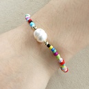 Simple Baroque Natural Pearl National Wind Color Rice Bead Bracelet Handmade Jewelry wholesale nihaojewelrypicture10