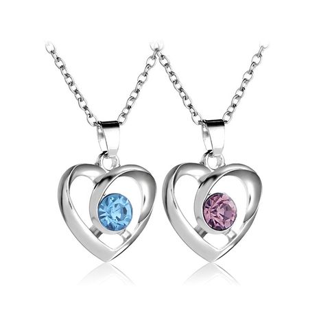 coeur creux pêche coeur collier cadeau de Saint Valentin mode en forme de coeur diamant pendentif collier accessoires en gros nihaojewelry's discount tags