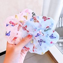 printing butterfly hair scrunchies pig large intestine hair circle ball hair circle head rope retro hair rope wholesale nihaojewelry NHNA229618picture14