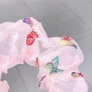 printing butterfly hair scrunchies pig large intestine hair circle ball hair circle head rope retro hair rope wholesale nihaojewelry NHNA229618picture15