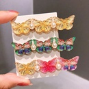 South Koreas new oil drop butterfly hairpin duckbill clip headdress girl hairpin hair accessories wholesale nihaojewelrypicture11
