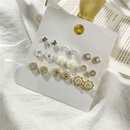 Simple earrings mini earrings pure flowers gentle princess diamond crystal earring set wholesale nihaojewelrypicture7