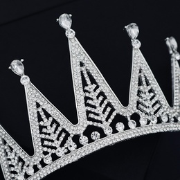 joyera de moda corona de diamantes completa fiesta de cumpleaos diosa corona novia vestido de novia tocado al por mayor nihaojewelrypicture11