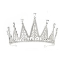 joyera de moda corona de diamantes completa fiesta de cumpleaos diosa corona novia vestido de novia tocado al por mayor nihaojewelrypicture12