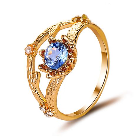 Nouvel arbre branche fleur anneau style populaire perle diamant bague en gros nihaojewelry's discount tags