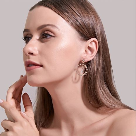 nouvelles boucles d'oreilles exagérées étoiles lune boucles d'oreilles vente chaude bijoux en gros nihaojewelry's discount tags