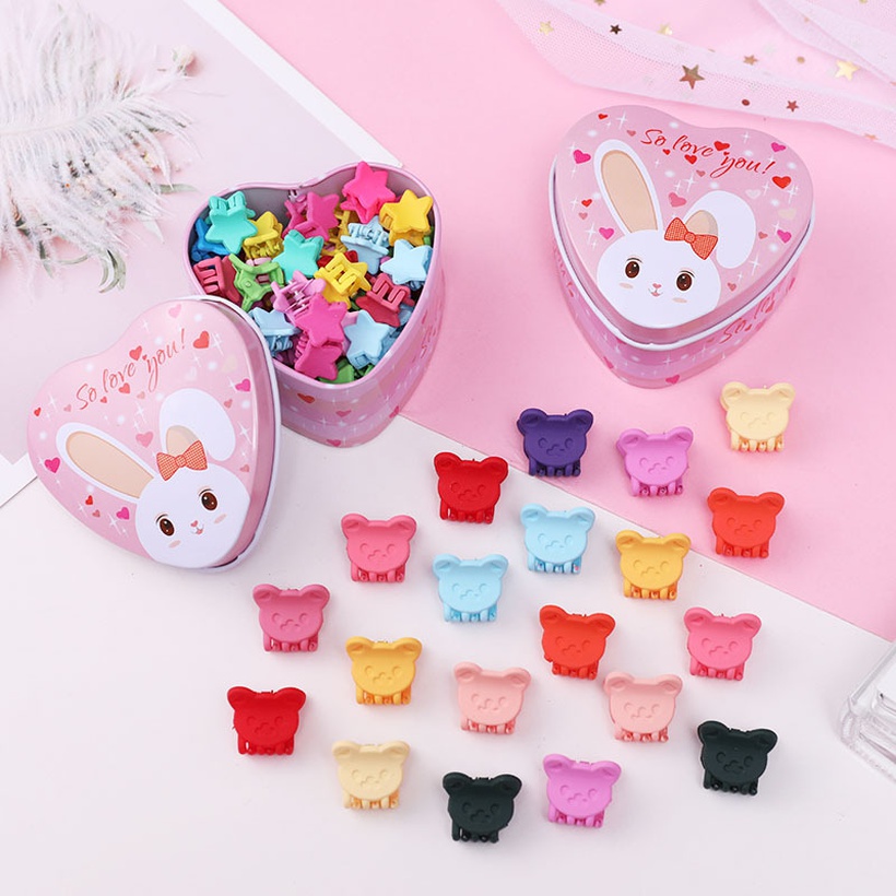 Cute girl baby love boxed cartoon hair clip small grab clip sweet girl ...