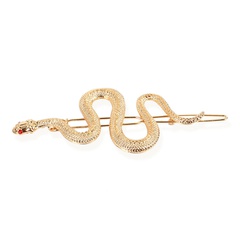 fashion style simple metal side clip creative serpentine hair clip headdress wholesale nihaojewelry