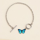 40132 Nischen Design Sinn Koreanischer blauer Schmetterling EinWortKnopfArmband ins SuperFeuer Paar Freundin Armband Schmuckpicture14