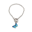 40132 Nischen Design Sinn Koreanischer blauer Schmetterling EinWortKnopfArmband ins SuperFeuer Paar Freundin Armband Schmuckpicture16